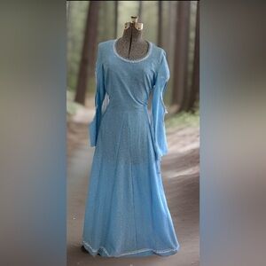 Pagan Princess Renaissance Gown Sparkly Blue Women’s Size M